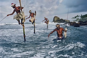 Рыбалка на сваях на Шри-Ланке