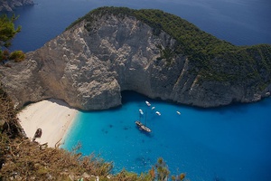Пляж Наваджо в Греции 