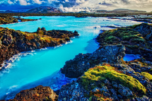 Термальный источник Голубая лагуна в Исландии