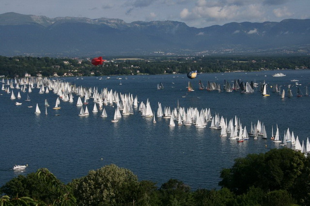 Парусные регаты на Женевском озере