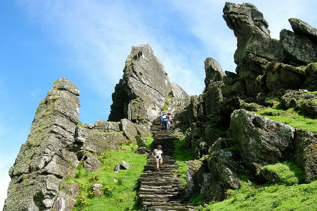 Лестница к монастырю на острове Скеллинг-Майкл
