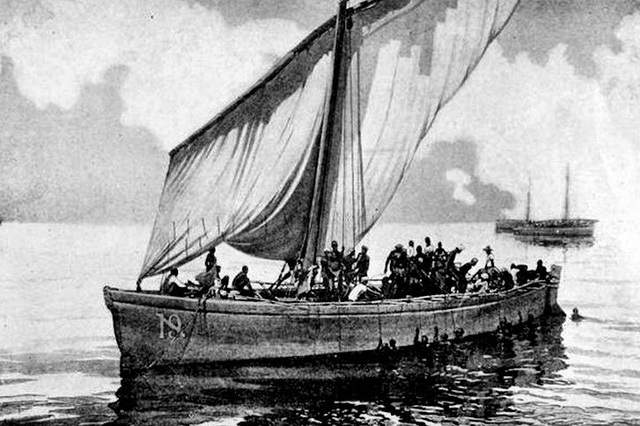 Старинные арабские лодки доу