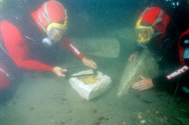 Подводный Гераклеон до сих пор изучается подводными археологами