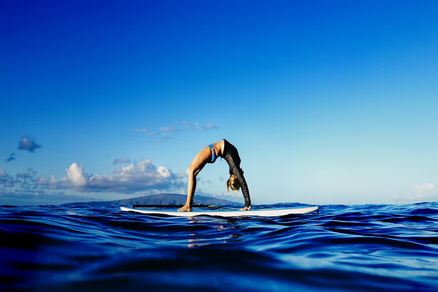 SUP-серфинг и йога